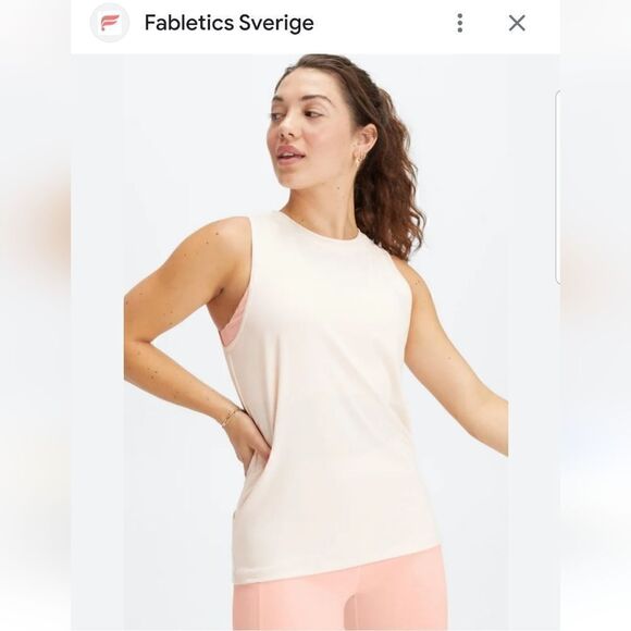 NWT Fabletics Micah Muscle Tank Athleisure Lounging Tank Top large - Picture 1 of 7